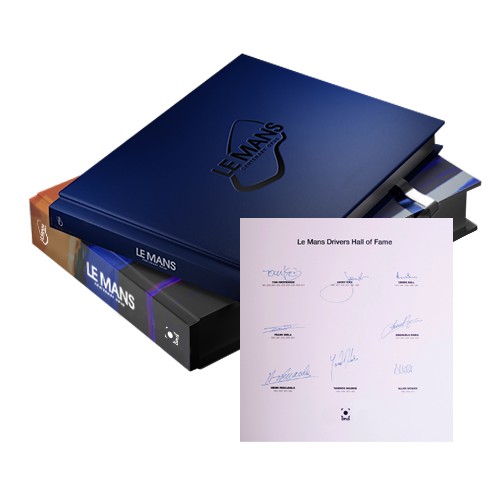 The Le Mans Centenary Opus, Hall Of Fame Edition, with the Le Mans Drivers Hall of Fame signature page
