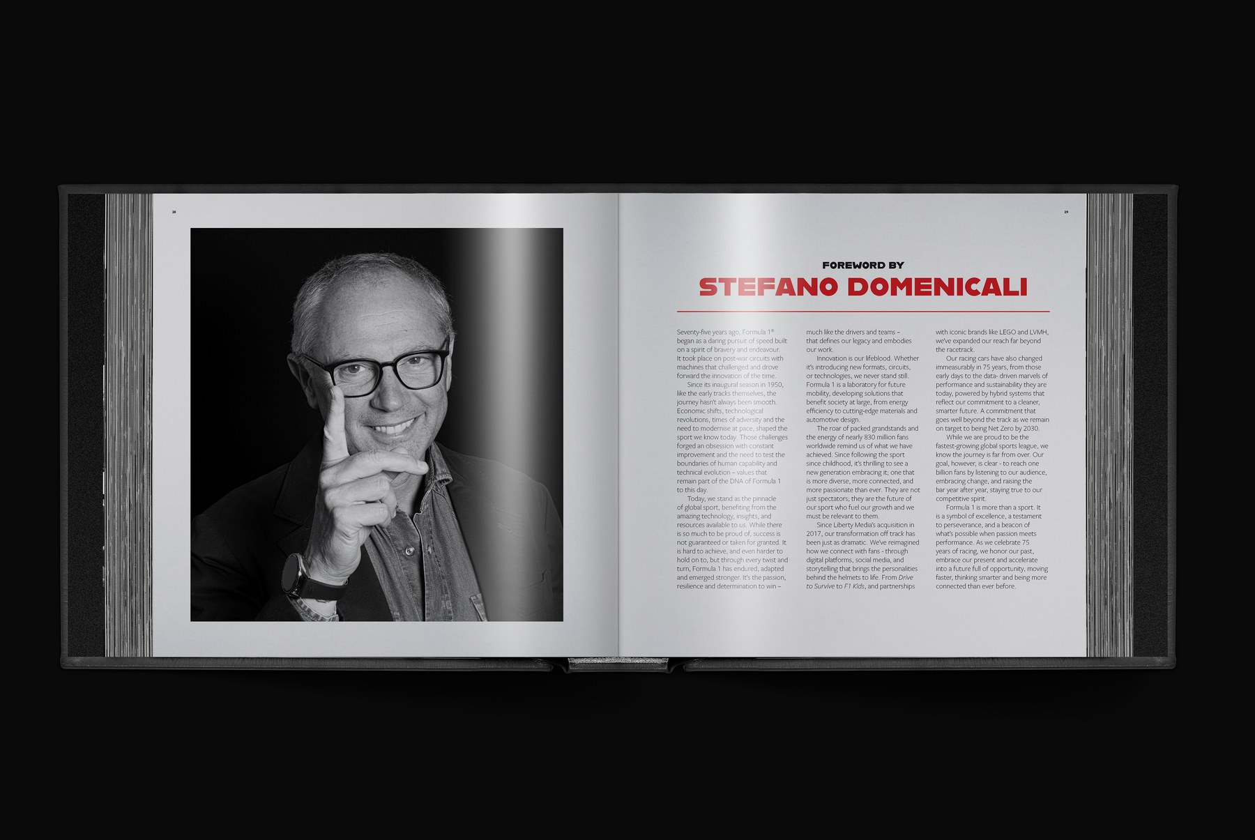 The Official F1 75 Opus, foreword by Stefano Domenicali